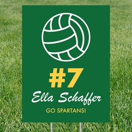 Favorite Sport - Volleyball - Graduation Party Yard Sign