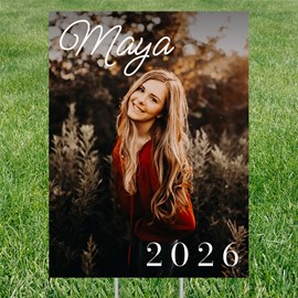 Simple Signature - Graduation Party Yard Sign