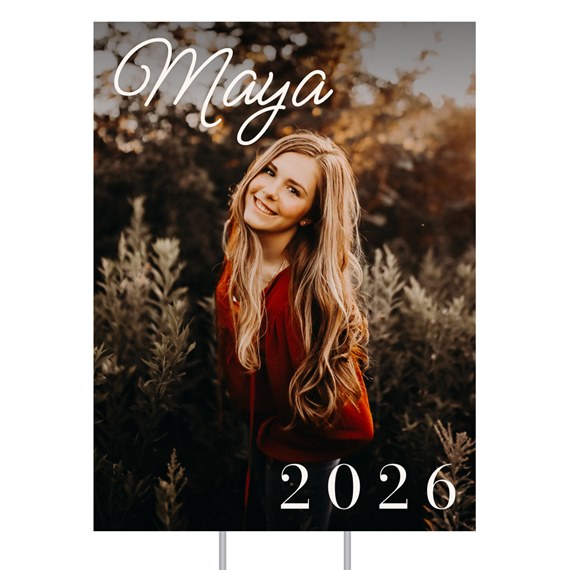 customizable text area and photo placeholder