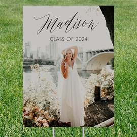 Mixed Type - Graduation Party Yard Sign