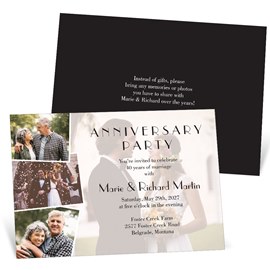 In Love - Anniversary Invitations