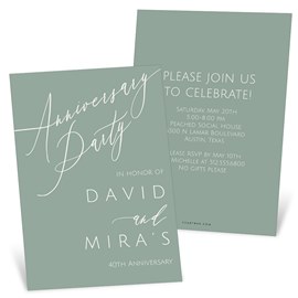 Anniversary Party - Anniversary Invitations