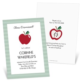 Class Dismissed - Retirement Party Invitations