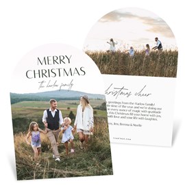 Curved Photo - Christmas Card