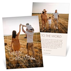 Inset Greeting - Christmas Card