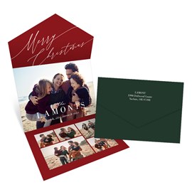 Script Christmas - Seal & Send Christmas Card