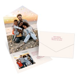 Glowing Border - Seal & Send Christmas Card