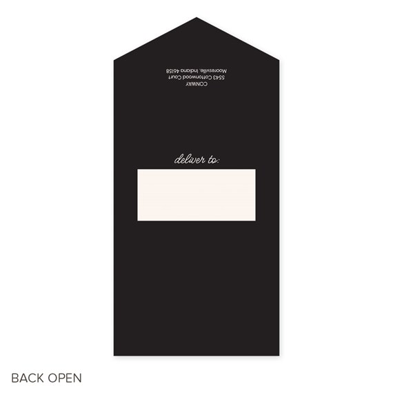 black card with photo area and text