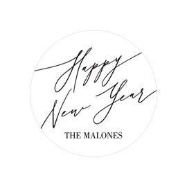 Scrawled New Year - Envelope Seals