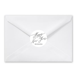 Scrawled New Year - Envelope Seals
