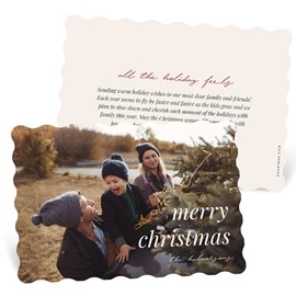 Scalloped Image - Christmas Card