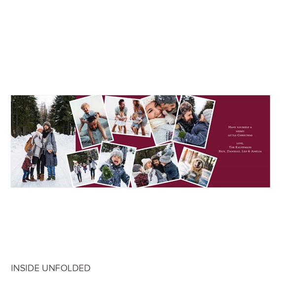 photo collage card with customizable text area