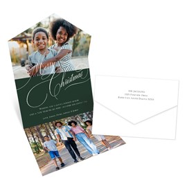 Scrawled Script - Seal & Send Christmas Card