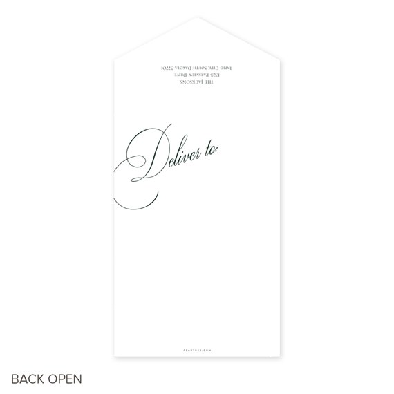 Christmas card with script text area