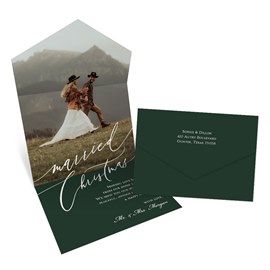Merry and Married - Seal & Send Christmas Card