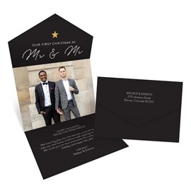 Our First Christmas - Mr. and Mr. - Seal & Send Christmas Card