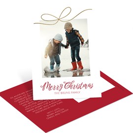 Sweet Bow - Christmas Postcard