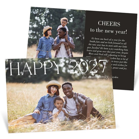photo placeholder, new year card
