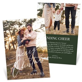 Festive Font - Christmas Card