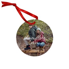 Handwritten Greeting - Metal Ornament