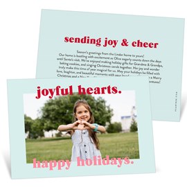 Joyful Hearts - Christmas Card