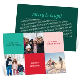 Bright Blocks - Christmas Card