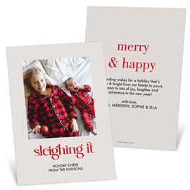 Sleighing It - Christmas Card