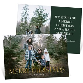 Golden Christmas - Christmas Card
