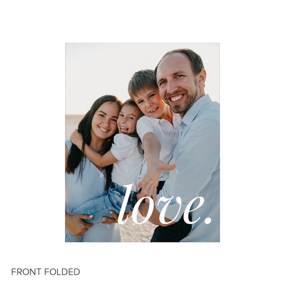 photo placeholder with text 'love.'