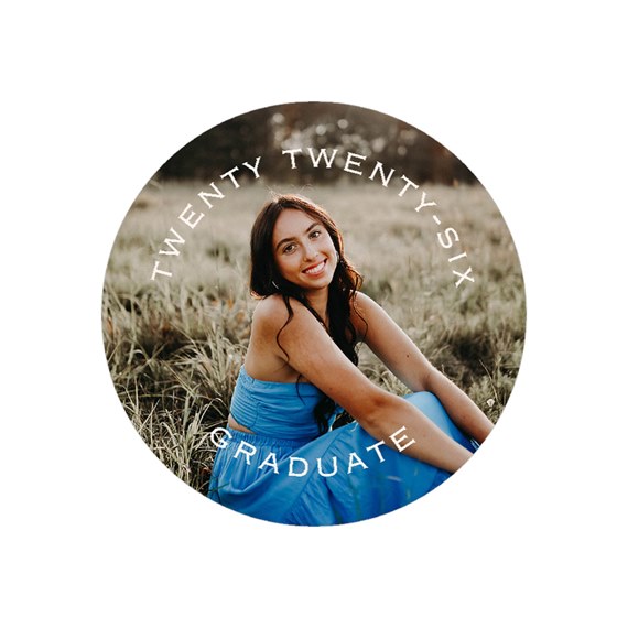 customizable text area with photo placeholder