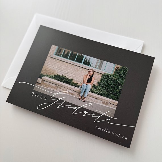 customizable text area, photo placeholder