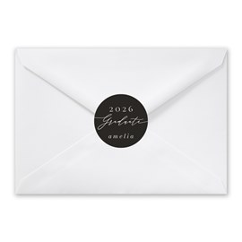 Beautiful Script - Graduation Envelope Seals