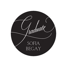 Scrawling Graduate - Graduation Envelope Seals