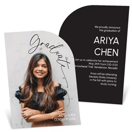 Corner Script - Graduation Invitations
