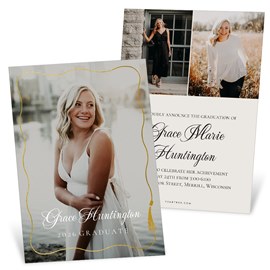 Gold Tassel - Graduation Invitations