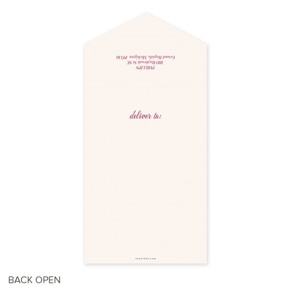sealed envelope with customizable text area
