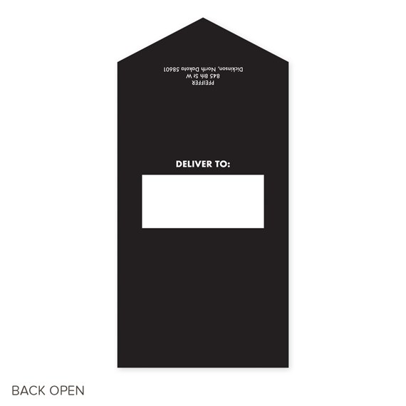 black seal and send invitation with address area