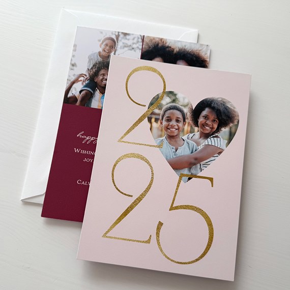 valentines day card with heart photo area