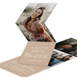 Calligraphy Style - Graduation Party Invitations