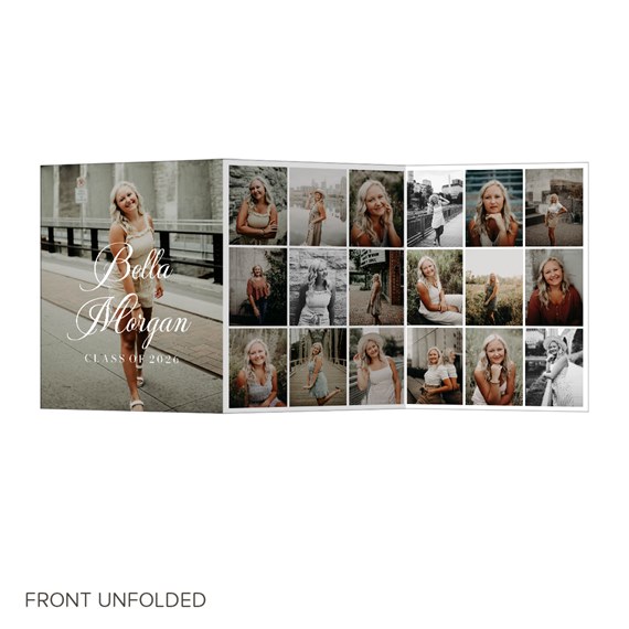 graduation invitation with photo area and customizable text