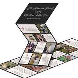 Year in Numbers - Christmas Card