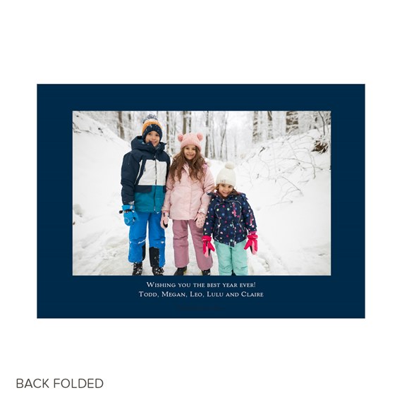 photo placeholder with dark blue border