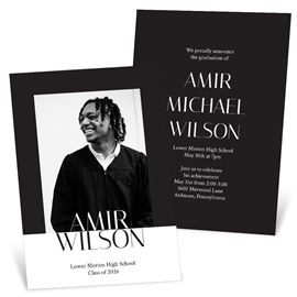 Split Name - Graduation Announcements