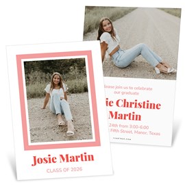 Bright Border - Graduation Invitations