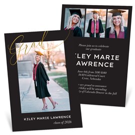 Elegant Grad - Graduation Invitations