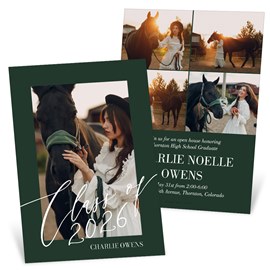 Calligraphy Script - Graduation Party Invitations