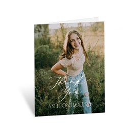 Classic Text - Thank You Card