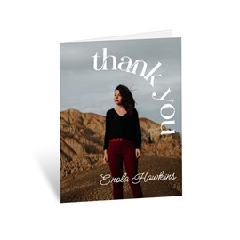 Arched Text - Thank You Card