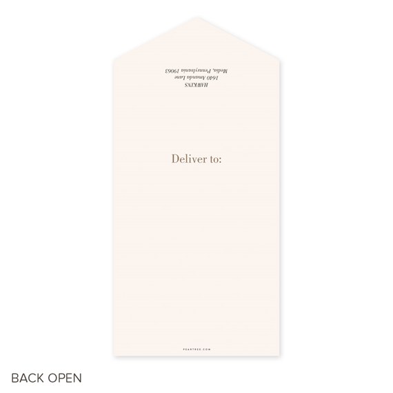 beige seal and send graduation invitation with deliver to text