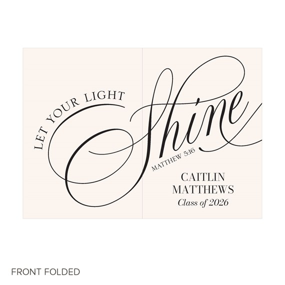 graduation invitation with customizable text area